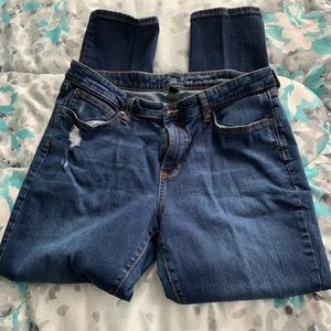Gap distressed skinny jeans